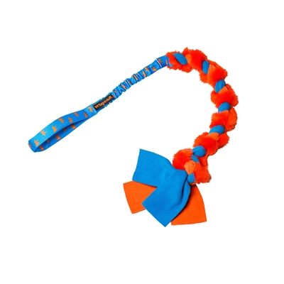 Tug-e-nuff Twizzler Dummy Trækkelegetøj Orange & Blå